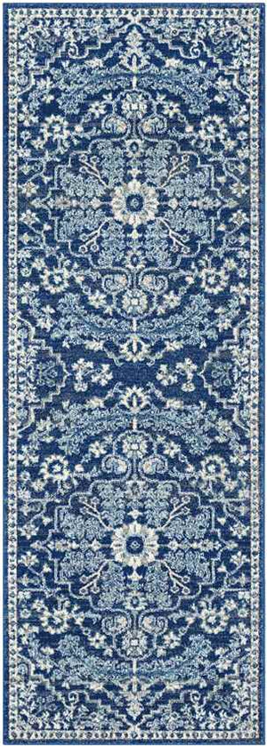 Olivia Traditional Dark Blue Area Rug