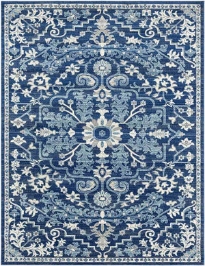 Olivia Traditional Dark Blue Area Rug