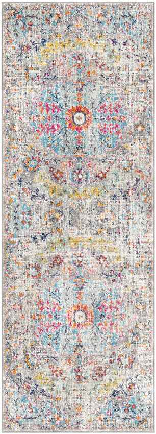 Olivia Traditional Teal/Beige Area Rug