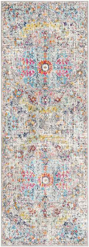 Olivia Traditional Teal/Beige Area Rug