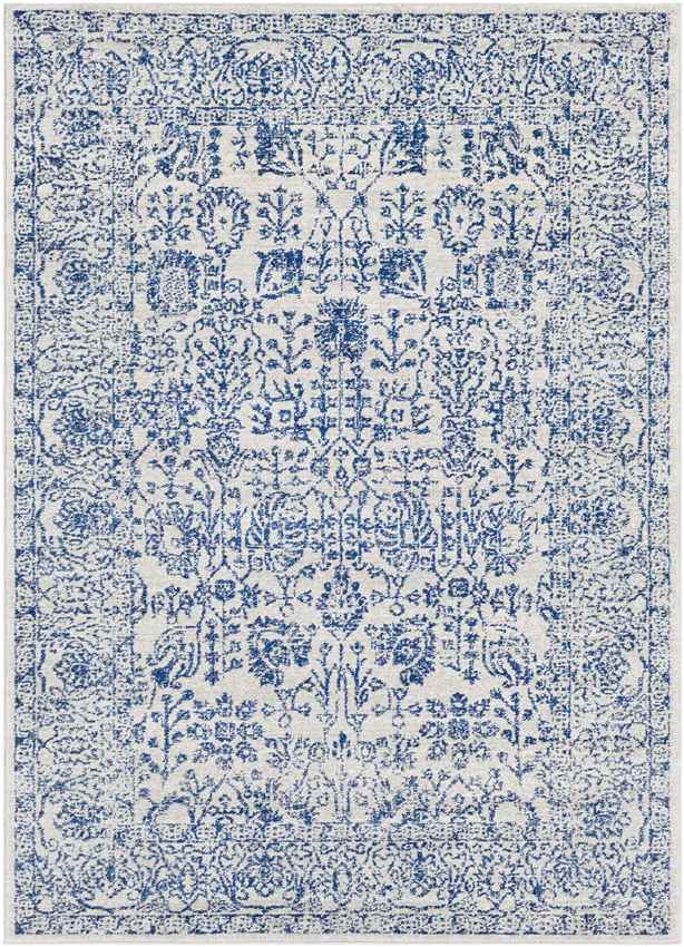 Leo Traditional Dark Blue Area Rug