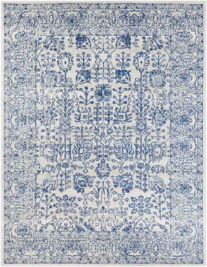 Leo Traditional Dark Blue Area Rug