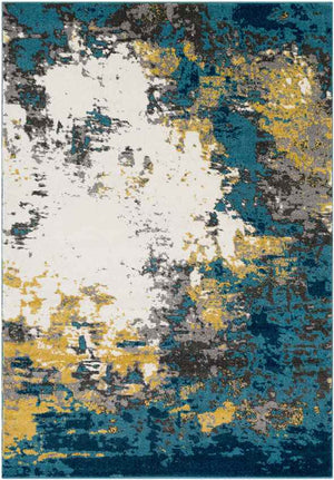 Loenzo Modern Aqua Area Rug