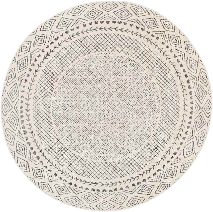 Julian Global Charcoal/Light Beige Area Rug