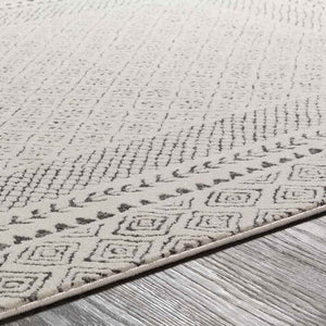 Julian Global Charcoal/Light Beige Area Rug