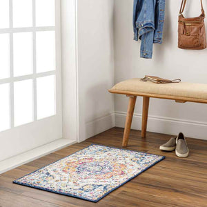 Lola Traditional Pink/Saffron Area Rug