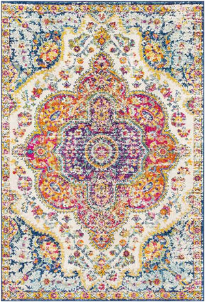 Lola Traditional Pink/Saffron Area Rug