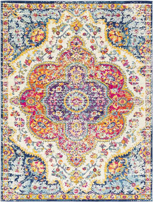 Lola Traditional Pink/Saffron Area Rug