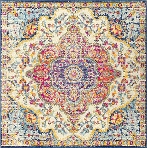 Lola Traditional Pink/Saffron Area Rug