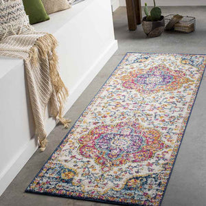 Lola Traditional Pink/Saffron Area Rug