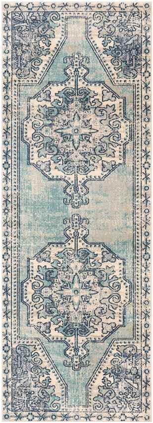 Henry Traditional Teal Area Rug