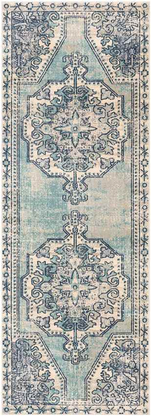 Henry Traditional Teal Area Rug
