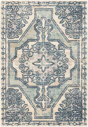 Henry Traditional Teal Area Rug