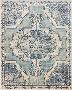 Henry Traditional Teal Area Rug