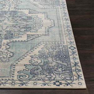 Henry Traditional Teal Area Rug