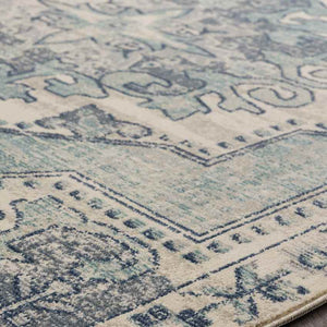 Henry Traditional Teal Area Rug