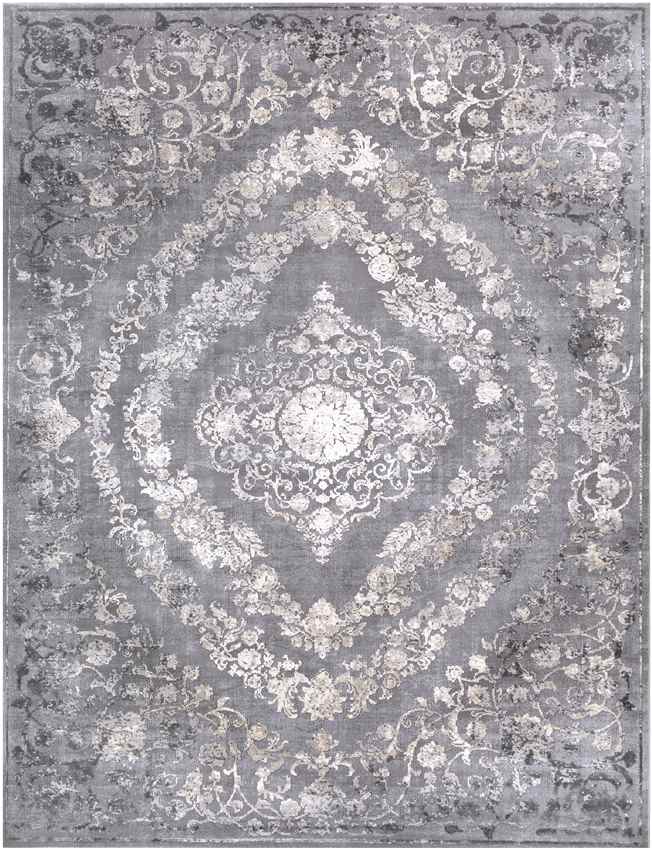 Nantes Traditional Gray Area Rug