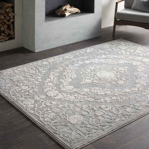 Nantes Traditional Gray Area Rug