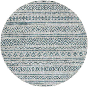 Elodie Global Aqua Area Rug
