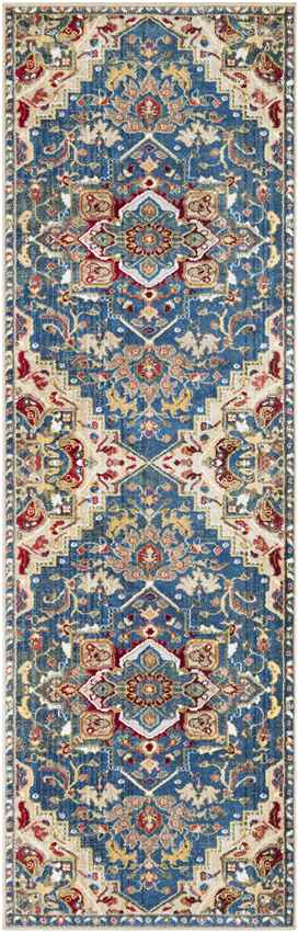 Macon Traditional Navy Area Rug