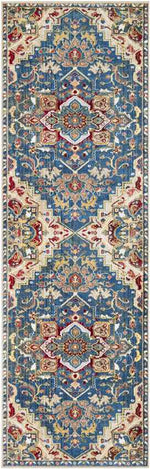 Macon Traditional Navy Area Rug