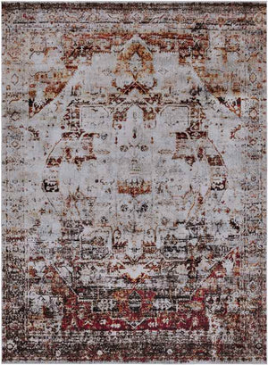 Libourne Traditional Burgundy Area Rug
