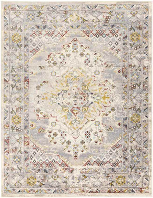 Var Traditional Taupe Area Rug