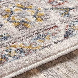 Var Traditional Taupe Area Rug
