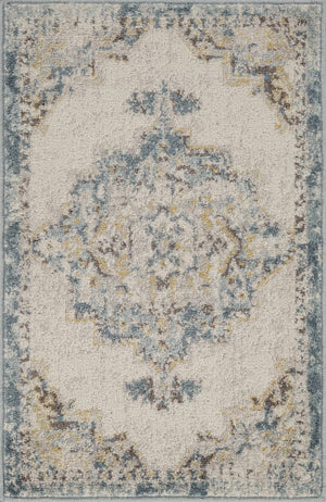 Gard Traditional Sky Blue Area Rug