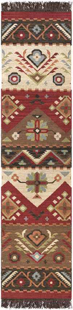 Claudette Rustic Dark Brown Area Rug