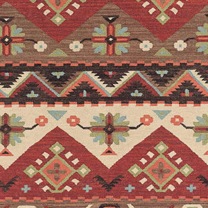 Claudette Rustic Dark Brown Area Rug