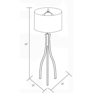 Shkoder Modern Brown Floor Lamp
