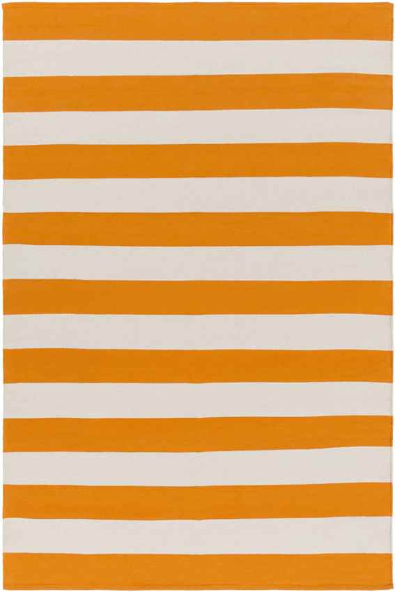 Atlanta Modern Orange/Ivory Area Rug