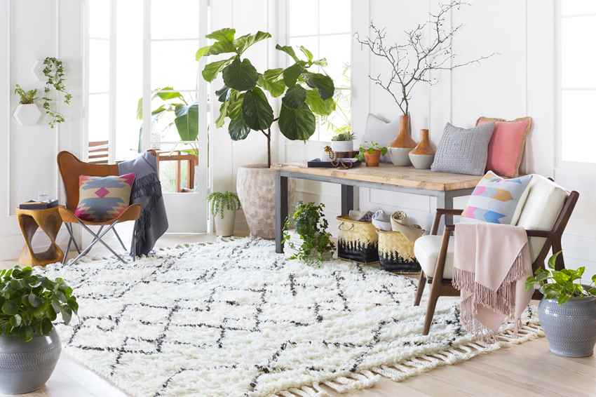 Merla Global Dark Brown Area Rug