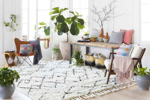 Merla Global Dark Brown Area Rug