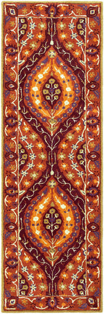 Chignik Traditional Burgandy Area Rug