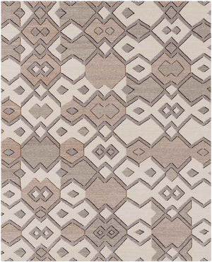 Clarksville Modern Rust/Cream/Aqua Area Rug