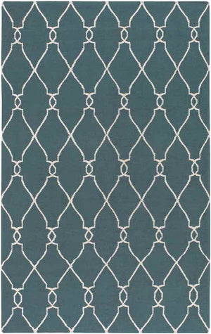 Hendon Modern Peacock Green Area Rug