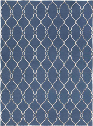 Hendon Modern Blue/Ivory Area Rug