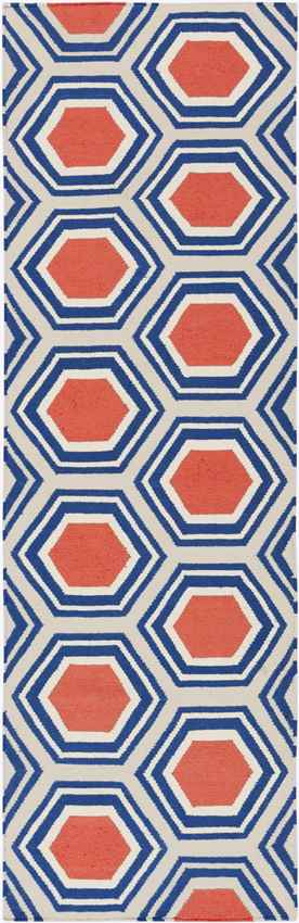 Sivas Modern Blue/Orange Area Rug