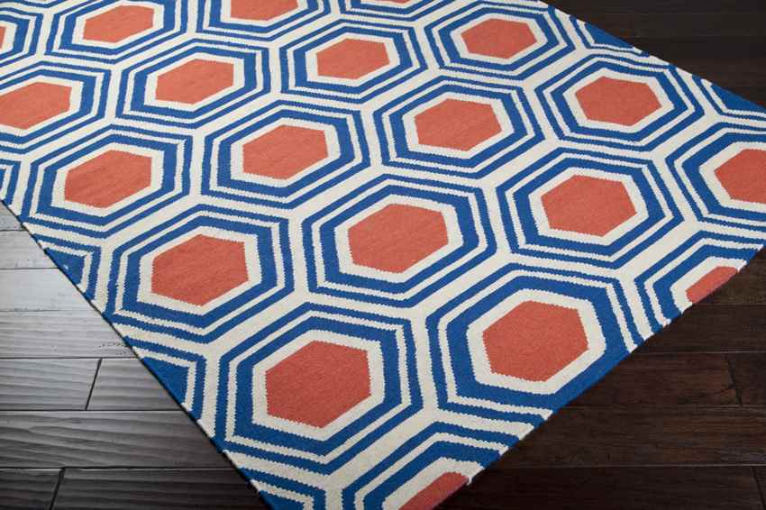 Sivas Modern Blue/Orange Area Rug