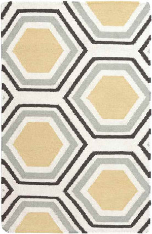Sivas Modern Beige/Yellow/Black Area Rug