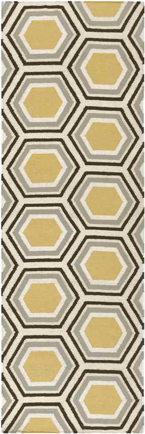 Sivas Modern Beige/Yellow/Black Area Rug