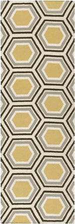 Sivas Modern Beige/Yellow/Black Area Rug