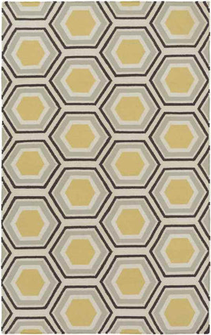 Sivas Modern Beige/Yellow/Black Area Rug