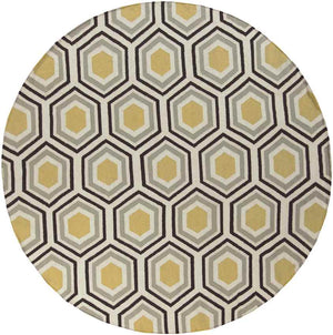 Sivas Modern Beige/Yellow/Black Area Rug