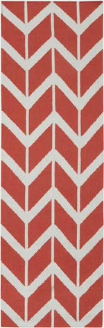 Dyer Modern Red/Bright Orange Area Rug