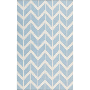 Dyer Modern Blue/White Area Rug