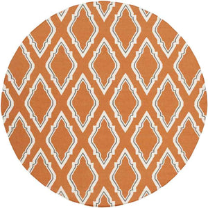 Duval Modern Burnt Orange Area Rug