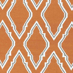 Duval Modern Burnt Orange Area Rug